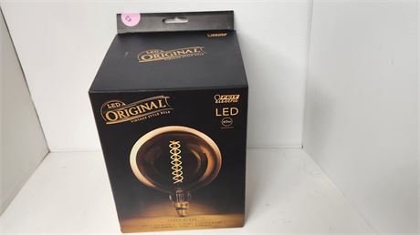 Feit Electric LED Original Vintage Style Bulb. 60 Watt Amber Glass