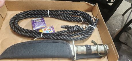 Survival Knife & Rope