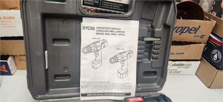 Ryobi 7.2v Cordless Drill Driver. NOT TESTED