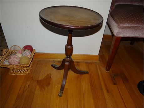 Leather Top Table