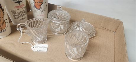 4 Pc. Child's Tea Set & Plastic Collector Cups