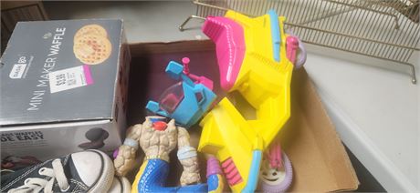 Baby Converse Size 6 & Toys & Rack & Mini Waffle Maker