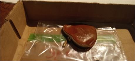 Very Small Leather Change Purse