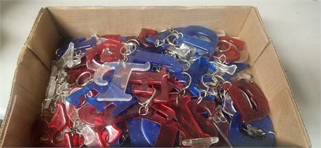Lot Of Alphabet Key Chains