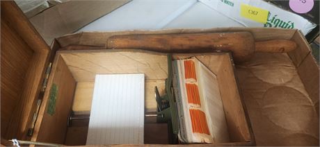 Vintage Wood Rolling Pin & Misc.