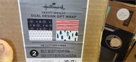 2 Rolls Of Hallmark Gift Wrap