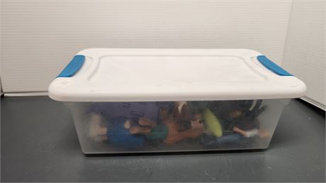 Lot Of Misc. Toys & Storage Tote