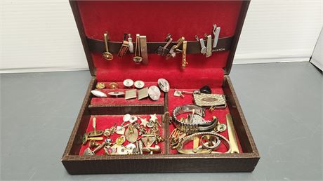 Jewelry Box Of Men's Jewelry