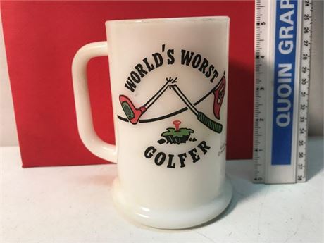 World's Worst Golfer Glass Cup