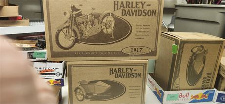 Replica 1917 Harley Davidson and Sidecar