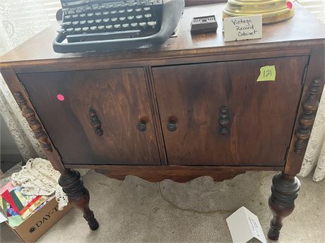 Vintage Record Cabinet