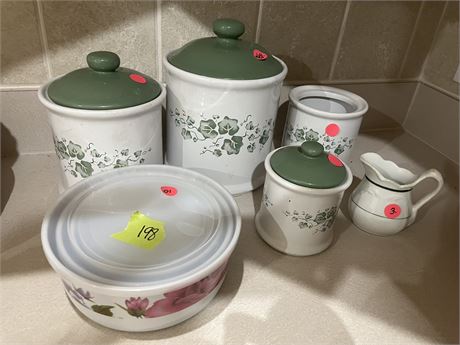 Canisters, Nesting Bowls with lids