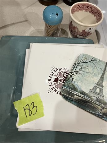 Plate, Trivets, Coaster, Toothpick Holder, Cup