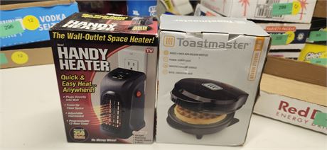 Mini Belgium Waffle Maker & handy Heater