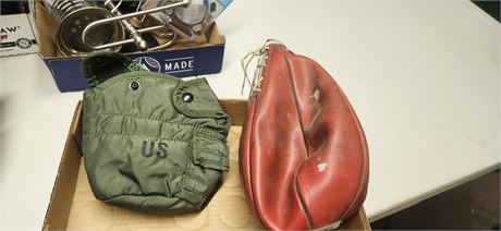 Punching bag and canteen cover