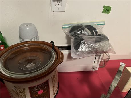Crock Pot, Toaster, Thermos, Mug