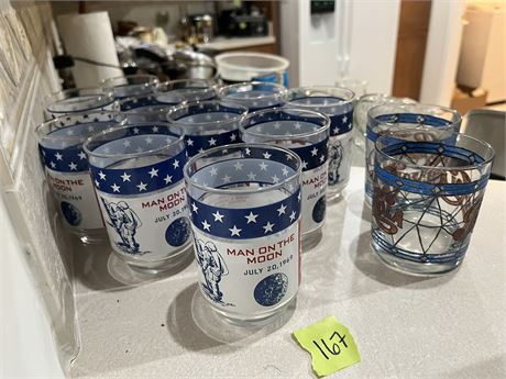 Man on the Moon and Pepsi Glasses