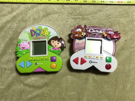 "Cars" & "Dora" handheld kids toys (New Batteries)