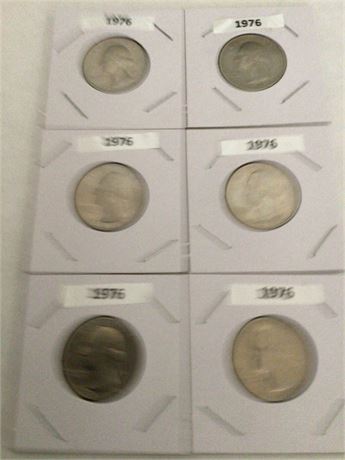 6 Nice Bicentennial Quarters