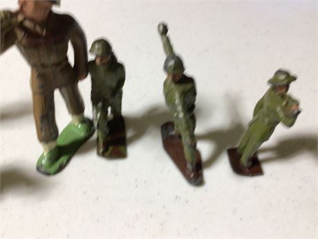 Vintage Metal Toy Soldiers