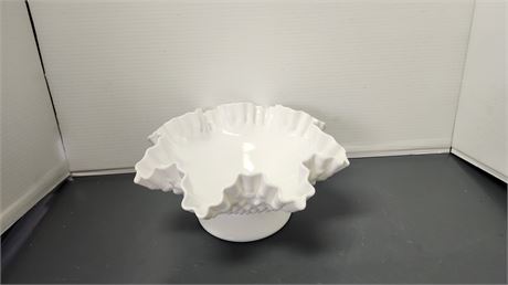 Fenton Hobnail Milk Glass Bowl