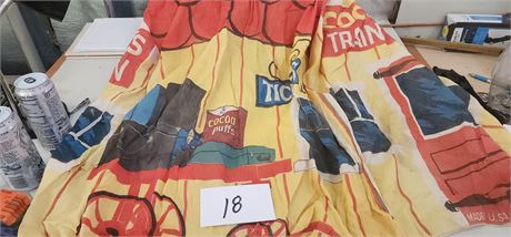 Very old Cocoa Puffs play Train Station tent