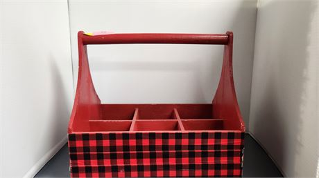Decorative Wood Divided Basket