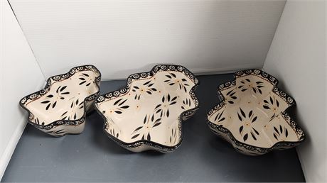 3 Temp-tations Old World Presentable Ovenware Serving Dishes