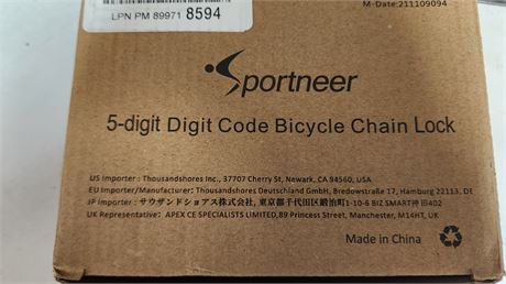 Bicycle chain lock