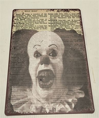 Metal Horror Movie Sign