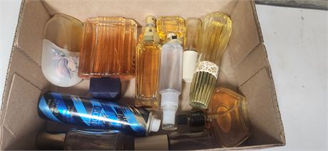 Various Bottles Of Cologne & Perfume