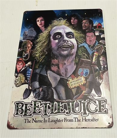 Metal Horror Movie Sign