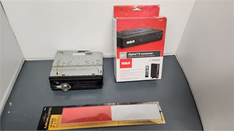 Digital TV Converter & Misc. Items