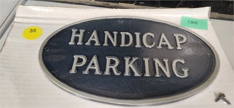 Metal Handicap sign