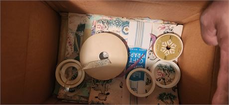 Wrapping paper and supplies