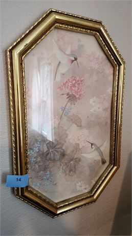 Framed Hummingbird Picture