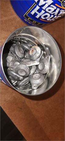 Small coffee can with weights