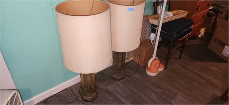 Pair of large lamps