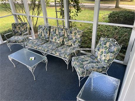 Wrought Iron Patio Set, Nice