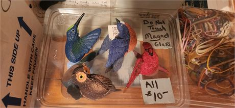 Magnetic Birds & Collectible Black Cat Bank