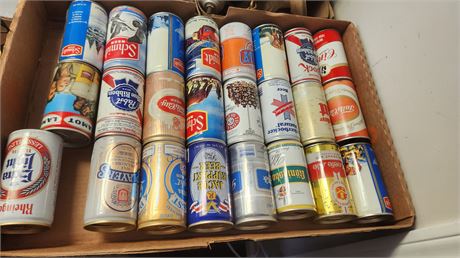 Various Collectible Beer Cans