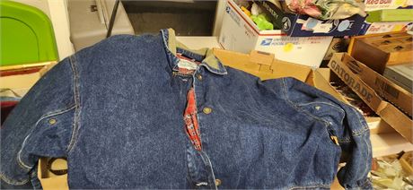 Brandon Thomas Denim Coat. Size Large