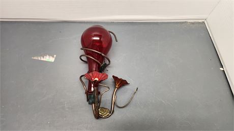 Glass Hummingbird Feeder