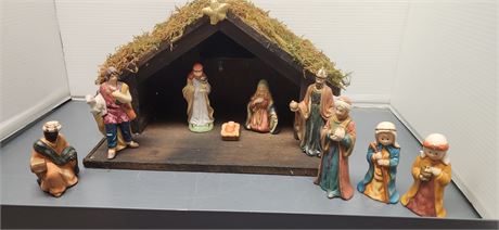 Vintage Nativity Set