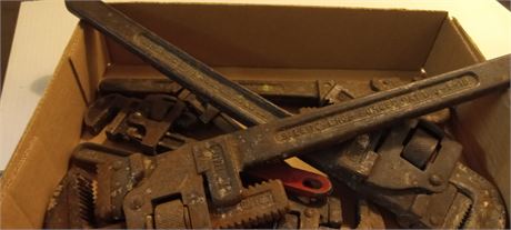 Lot Of Pipe Wrenches