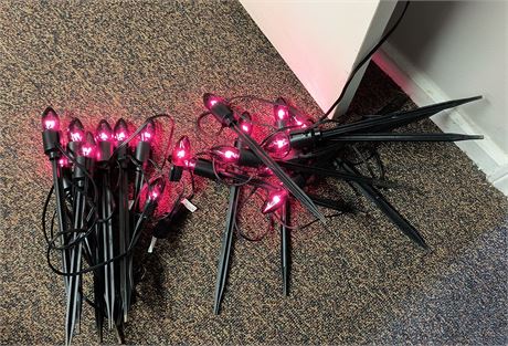 Pathway Lights. Tested & Work. All stakes are included
