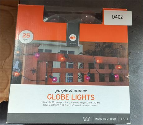 Purple & Orange Globe Lights