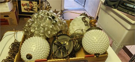 Various Vintage Hanging Lights