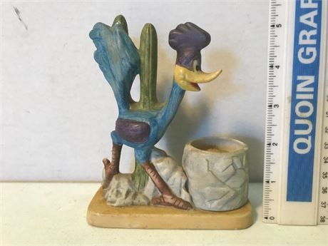 1980 Vintage Warner Brothers Looney Toons Bisque Porcelain Roadrunner