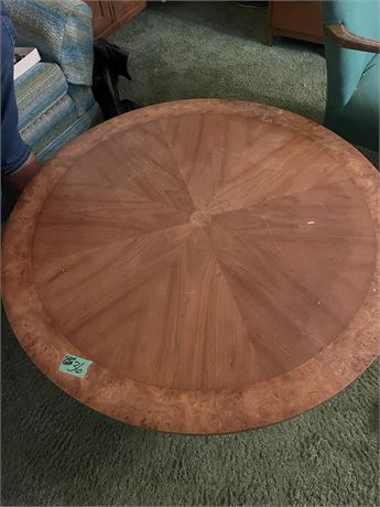 Vintage Round Wood Coffee Table